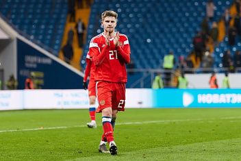 Глебов сыграл за молодежную сборную России на «Ростов Арене»